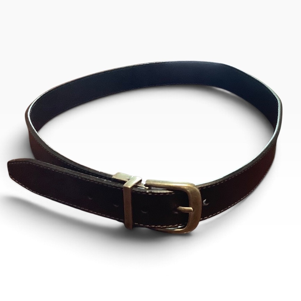 American Eagle Reversible Leather Belt Brown Black 30-32 12LV0257